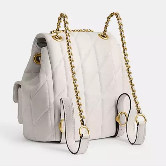 COACH Quilted Tabby Convertible Backpack - Color Chalk - Picture 2 of 14